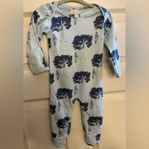 NWT Kate Quinn Organic Cotton Lap Neck Footie